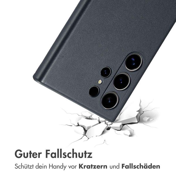 Accezz MagSafe Leather Backcover für das Samsung Galaxy S24 Ultra - Onyx Black