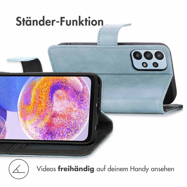imoshion Luxuriöse Klapphülle Samsung Galaxy A23 (5G) - Hellblau