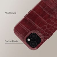Selencia Croco Backcover mit MagSafe Apple iPhone 14 / 13 - Burgundy