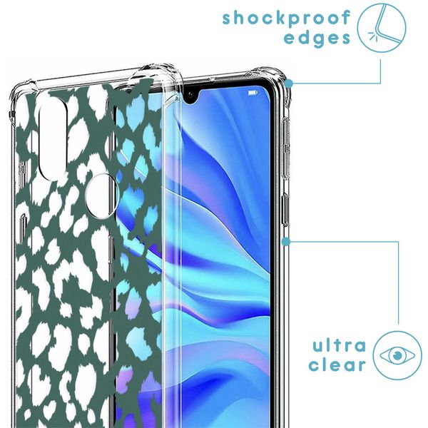 imoshion Design Hülle mit Band für das Huawei P30 Lite - Panther Illustration