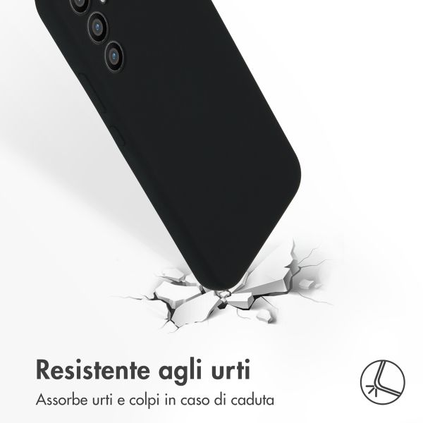 Accezz Liquid Silikoncase Samsung Galaxy A34 (5G) - Schwarz