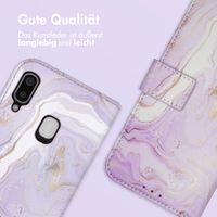 imoshion Design Klapphülle für das Samsung Galaxy A20e - Purple Marble