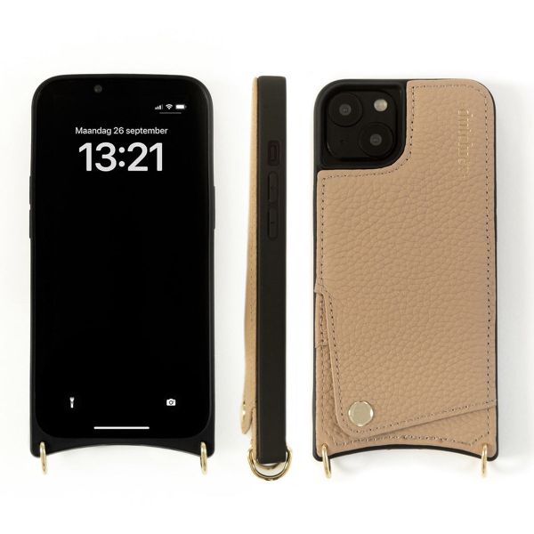 Dutchies Back Cover mit Kartenfach Apple iPhone 16 Pro - Beige