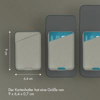 Accezz Lederkartenhalter - Geeignet für MagSafe und Qi2 - Light Grey