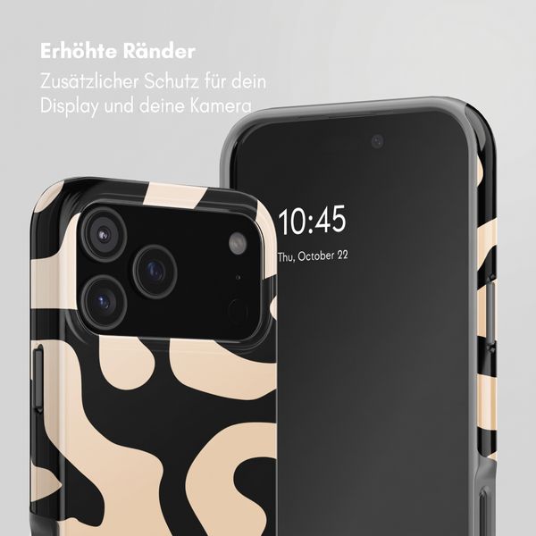 Selencia Vivid Back Cover Apple iPhone 18 Pro - Art Wave Black