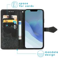 imoshion Mandala Klapphülle Apple iPhone 14 / 13 - Schwarz