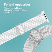 imoshion Gewebtes Nylonarmband für die Apple Watch Series 1 bis 9 / SE (38/40/41 mm) | Series 10 (42 mm) - Weiß