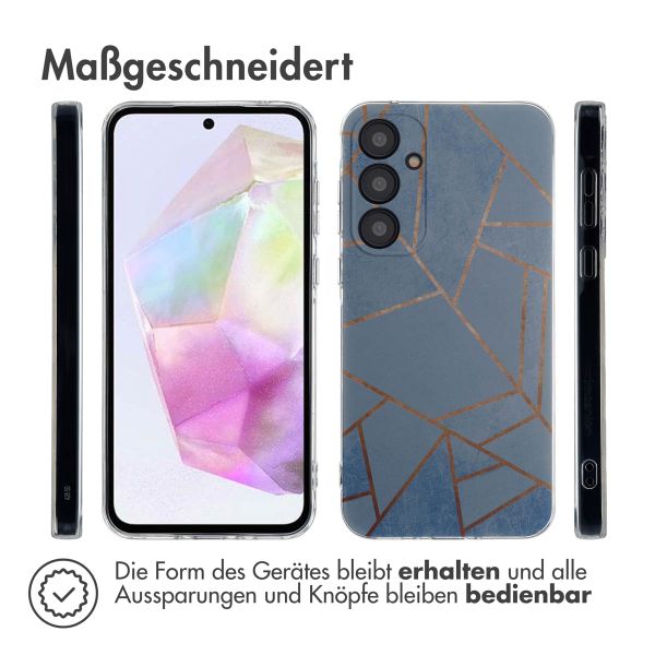 imoshion Design Hülle Samsung Galaxy A35 - Blue Graphic