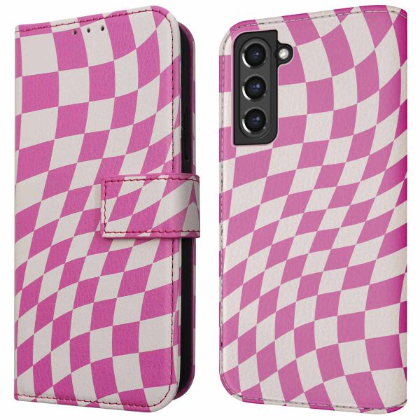 imoshion Design Klapphülle für das Samsung Galaxy S21 FE - Retro Pink