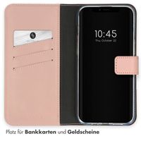 Selencia Echtleder Klapphülle Apple iPhone 15 Plus - Dusty Pink