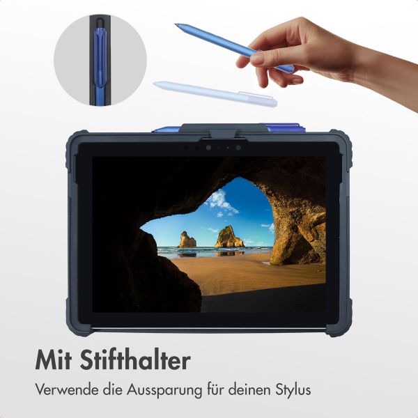 Accezz Robuste Hülle mit Ständer Microsoft Surface Go / Go 2 / Go 3 / Go 4 - Schwarz