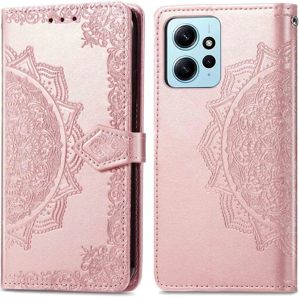 imoshion Mandala Klapphülle für das Xiaomi Redmi Note 12 (4G) - Rose Gold