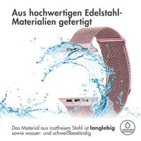 imoshion Magnetisches Milanaise Armband für das  Apple Watch Series 1 - 11 / SE / Ultra (44/45/46/49 mm) - Größe S - Rosa