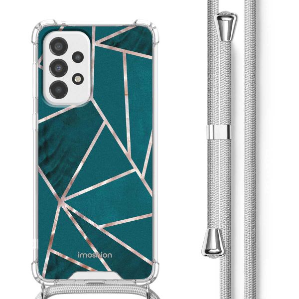 imoshion Design Hülle mit Band für das Samsung Galaxy A33 - Petrol Green Graphic