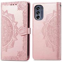 imoshion Mandala Klapphülle für das Motorola Moto G62 - Rose Gold