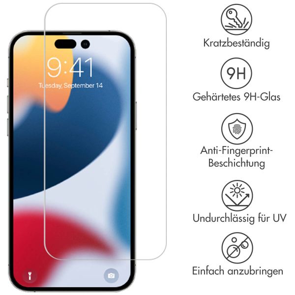 Selencia Displayschutz aus gehärtetem Glas für das Apple iPhone 14 Pro Max