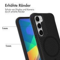 imoshion Rugged Hybrid Carbon Case mit MagSafe Samsung Galaxy S23 Plus - Schwarz