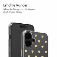 imoshion Design Hülle Apple iPhone 16 - Golden Hearts