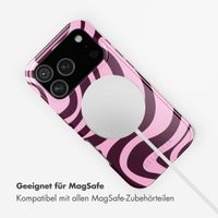 Selencia Vivid Rückabdeckung mit MagSafe Apple iPhone 17 Pro - Wavy Swirl Pink Plum