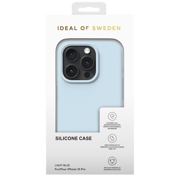 iDeal of Sweden Silikon Case für das iPhone 15 Pro - Light Blue