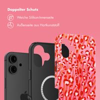 Selencia Vivid Tough Back Cover mit MagSafe für das iPhone 16 - Wild Spots Lipstick