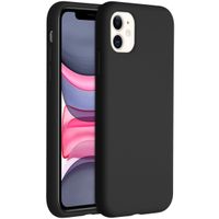 Accezz Liquid Silikoncase iPhone 11 - Schwarz