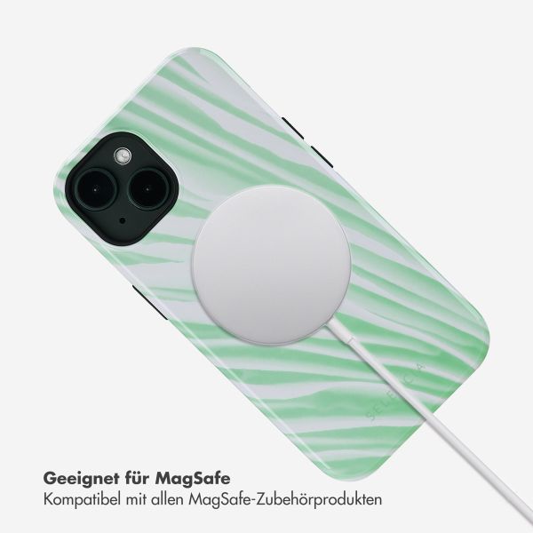 Selencia Vivid Rückabdeckung mit MagSafe Apple iPhone 14 - Nature Grayed Jade