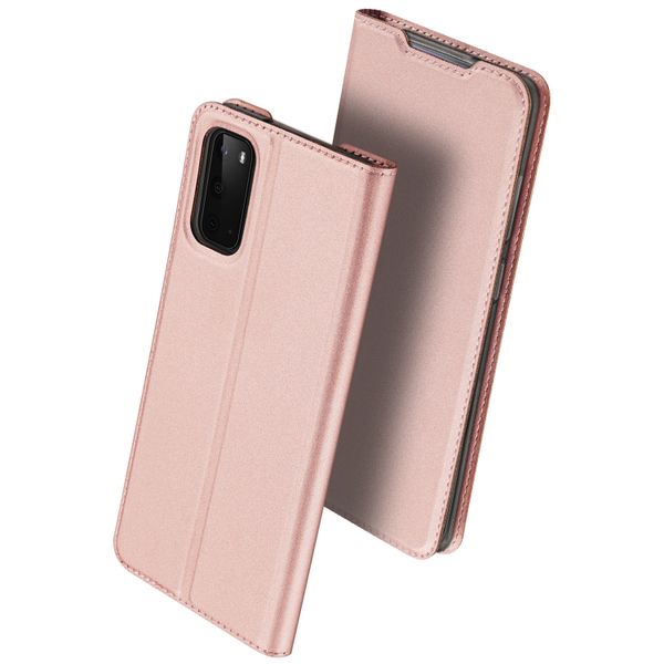 Dux Ducis Slim TPU Klapphülle Roségold für das Samsung Galaxy S20