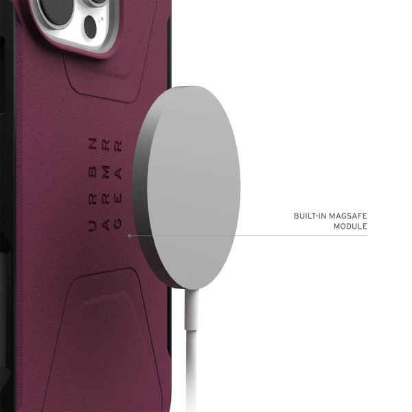 UAG Civilian Backcover MagSafe Apple iPhone 16 Pro Max - Bordeaux