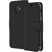 Accezz Schwarzes Wallet TPU Klapphülle Samsung Galaxy A6 (2018)