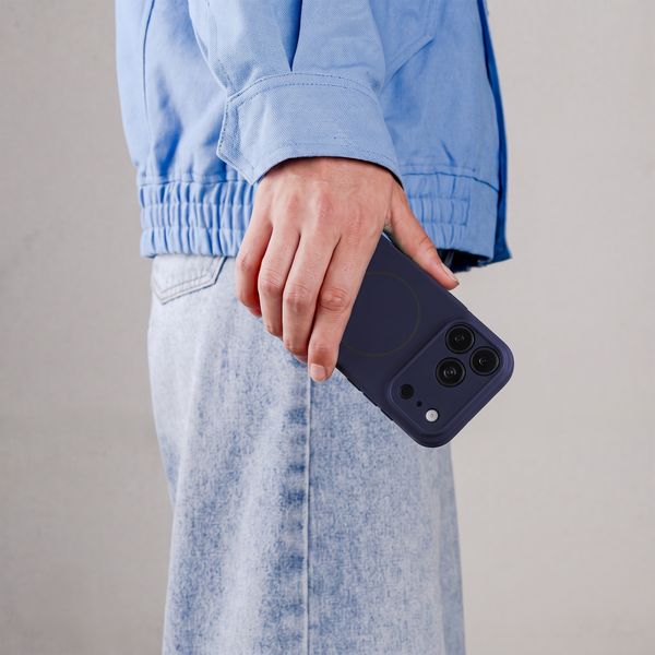 Accezz Grip Backcover mit MagSafe Apple iPhone 16 - Dunkelblau