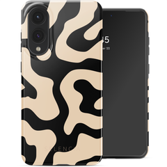 Selencia Vivid Back Cover Samsung Galaxy S25 Edge - Art Wave Black