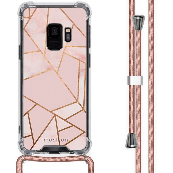 imoshion Design Hülle mit Band für das Samsung Galaxy S9 - Pink Graphic