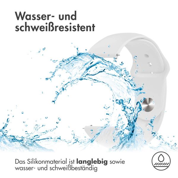 imoshion Silikonband Sport - 22-mm-Universalanschluss - Weiß