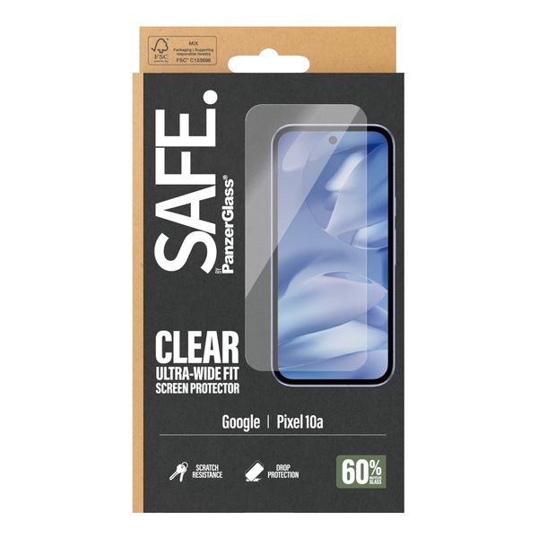 SAFE by PanzerGlass Ultra-Wide Fit Screenprotector inkl. Applikator Google Pixel 10a