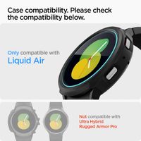 Spigen EZ FIT Glas.tR Displayschutzfolie mit Applikator für die Samsung Galaxy Watch 4 / 5 - 44 mm - Transparent