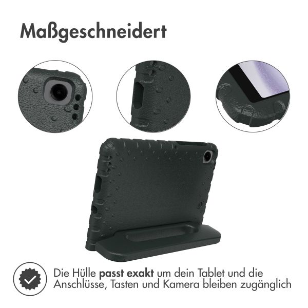 imoshion Schutzhülle mit Handgriff kindersicher für das Samsung Galaxy Tab A9 8.7 Zoll - Schwarz