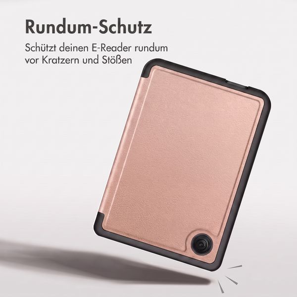 imoshion Klappbare Klapphülle Kobo Clara Colour / BW - Rosé gold