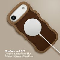 Selencia Wavy Backcover mit MagSafe Apple iPhone Air - Mocha Brown