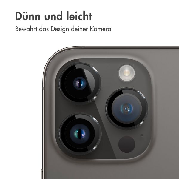 imoshion ﻿2er-Pack Objektivschutz für Kamera für das Apple iPhone 14 Pro / 14 Pro Max - Grau