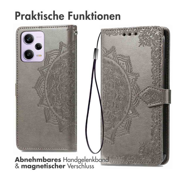imoshion Mandala Klapphülle Xiaomi Redmi Note 12 Pro (5G) - Grau
