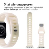 imoshion Active Sport Silikonarmband für die Apple Watch Series 1-9 / SE (38/40/41 mm) | Series 10 (42 mm) - Leuchtet im Dunkeln