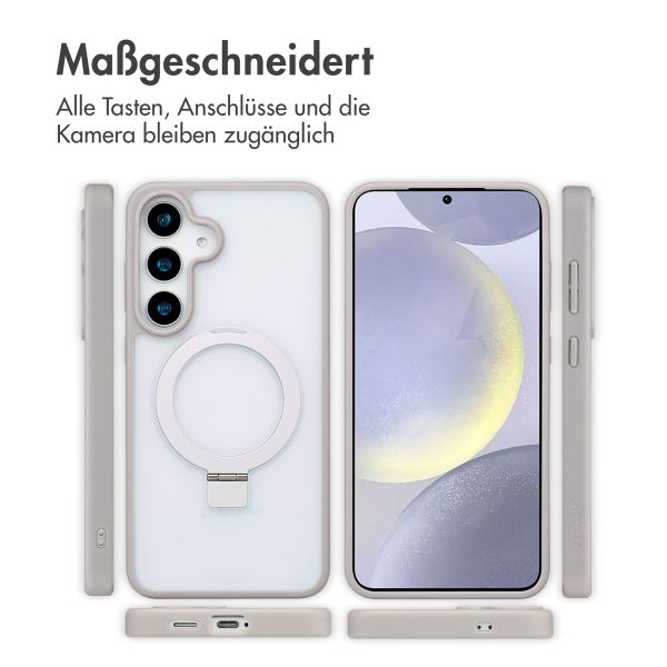 Accezz Ring Stand Backcover mit MagSafe Samsung Galaxy S25 Plus - Grau