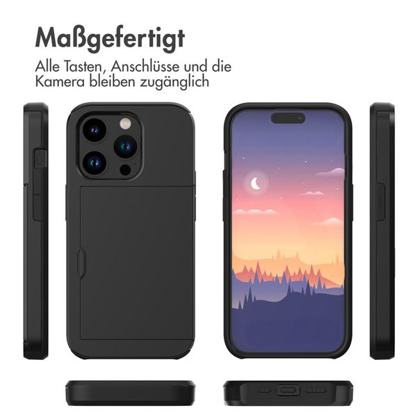 imoshion Backcover mit Kartenfach Apple iPhone 15 Pro - Schwarz