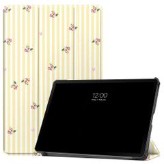 imoshion Design Trifold Klaphülle Samsung Galaxy Tab S9 11.0 Zoll / S10 Lite / S10 FE / S9 FE 10.9 Zoll - Garden Stripes