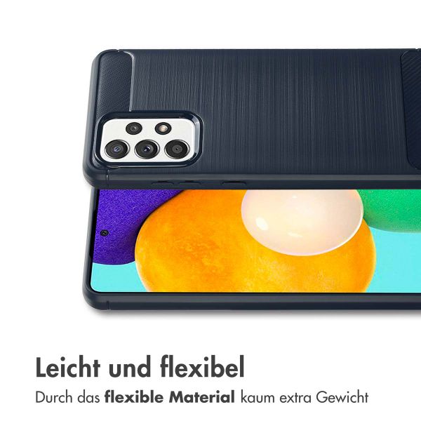 imoshion Brushed Back Cover für das Samsung Galaxy A52(s) (5G/4G) - Dunkelblau