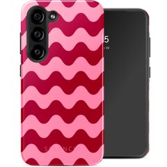 Selencia Vivid Tough Back Cover für das Samsung Galaxy S23 - Wave Vibes Lipstick