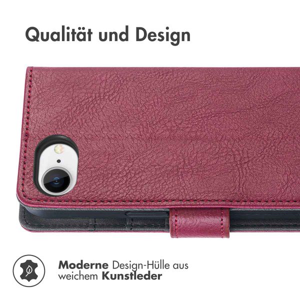 imoshion Luxuriöse Klapphülle Apple iPhone 16e - Bordeaux