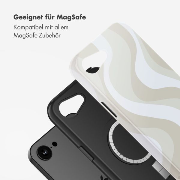 Selencia Vivid Rückabdeckung mit MagSafe Apple iPhone 16e - Desert Waves Beige