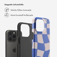 Selencia Vivid Tough Back Cover für das iPhone 15 Pro - Groovy Sapphire Blue